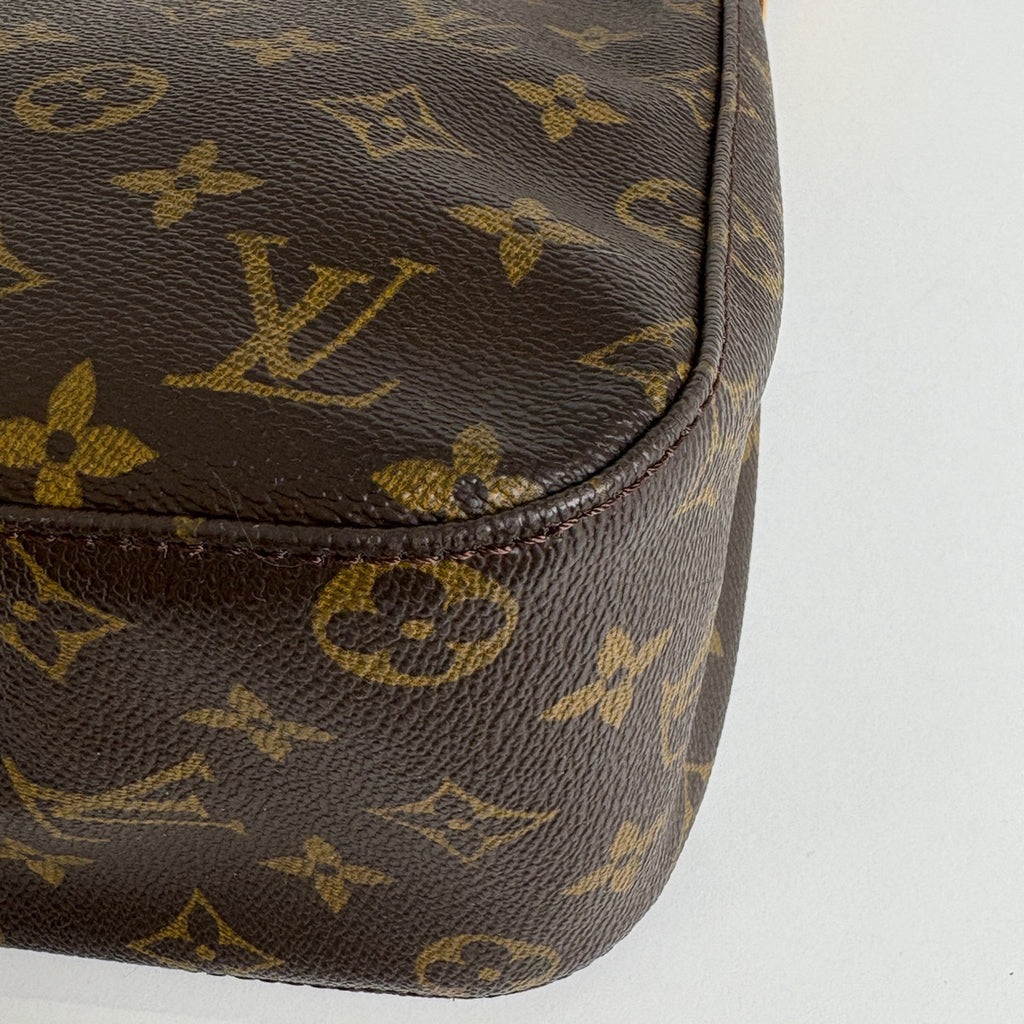 ルイ・ヴィトン ルーピング MM 肩掛け ワンショルダー ショルダーバッグ モノグラム ブラウン M51146 レディース 【中古】brbag