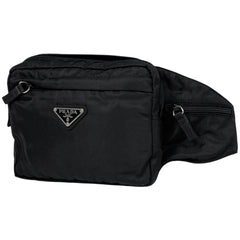 プラダ ロゴプレート ウエストバッグ ボディバッグ ボディバッグ ナイロン ネロ(ブラック) レディース 【中古】brbag