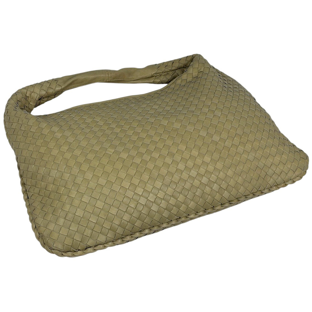ボッテガヴェネタ イントレチャート ショルダーバッグ ハンドバッグ ワンショルダー 編み込み ナッパ ショルダーバッグ レザー イエロー レディース 【中古】brbag