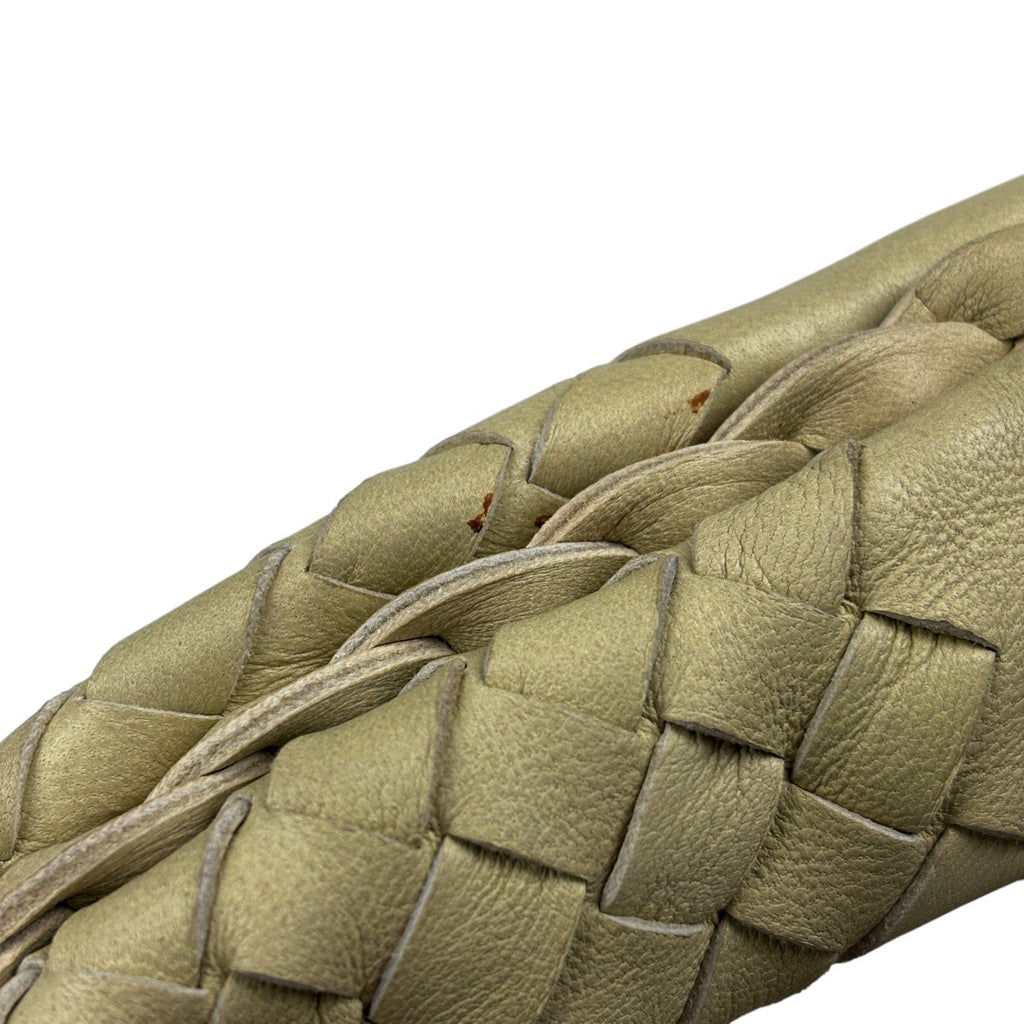 ボッテガヴェネタ イントレチャート ショルダーバッグ ハンドバッグ ワンショルダー 編み込み ナッパ ショルダーバッグ レザー イエロー レディース 【中古】brbag