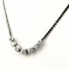 メレダイヤ デザインネックレス プラチナ ペンダント ネックレス Pt850 ダイヤモンド レディース ノンブランドジュエリー 【中古】nbjwl