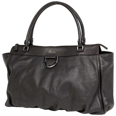 グッチ ロゴ トートバッグ 手提げ 肩掛け トートバッグ レザー ブラウン 341491 レディース 【中古】brbag