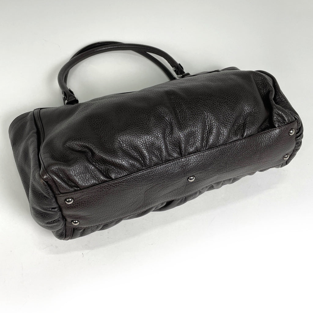 グッチ ロゴ トートバッグ 手提げ 肩掛け トートバッグ レザー ブラウン 341491 レディース 【中古】brbag