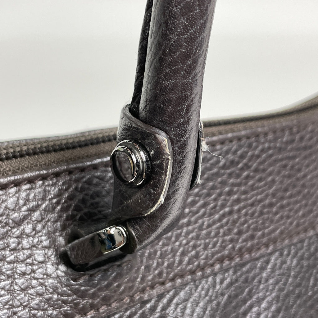 グッチ ロゴ トートバッグ 手提げ 肩掛け トートバッグ レザー ブラウン 341491 レディース 【中古】brbag