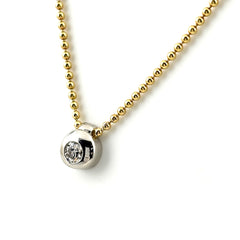 メレダイヤ デザインネックレス YG イエローゴールド プラチナ ネックレス ネックレス Pt850 K18 ダイヤモンド レディース ノンブランドジュエリー 【中古】nbjwl