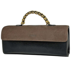 ロエベ ベラスケス ハンドバッグ ロゴ ハンドバッグ レザー ブラック ブラウン レディース 【中古】brbag