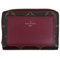 ルイ・ヴィトン ポルトフォイユ ルー カード入れ 札入れ 小銭入れ 二つ折り財布 モノグラム フューシャ M82377 レディース 【中古】brbag