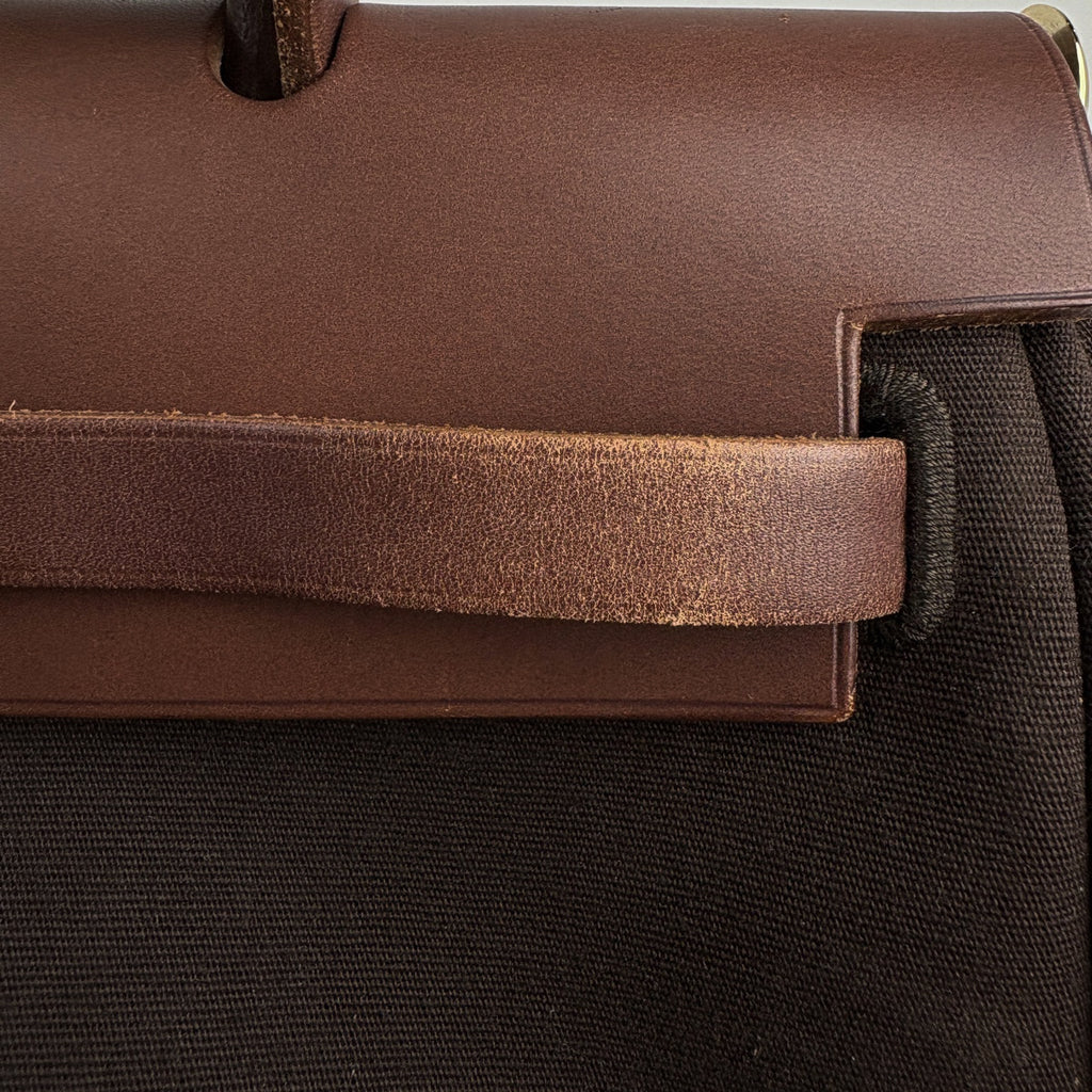 エルメス エールバッグ PM 2WAY ショルダーバッグ ハンドバッグ トワルオフィシエ ブラウン □G レディース 【中古】brbag