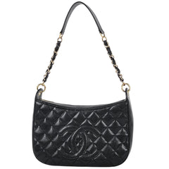 シャネル ココマーク チェーン ショルダーバッグ ワンショルダー マトラッセ ショルダーバッグ キャビアスキン ブラック レディース ブランドバッグ・小物 【中古】brbag