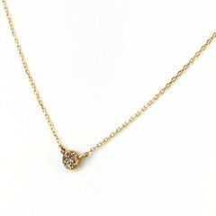 エテ メレダイヤ デザインネックレス YG イエローゴールド ペンダント ネックレス K10 ダイヤモンド レディース ブランドジュエリー 【中古】brjwl