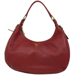 プラダ ロゴ ショルダーバッグ ワンショルダー ショルダーバッグ レザー レッド BR4311 レディース 【中古】brbag