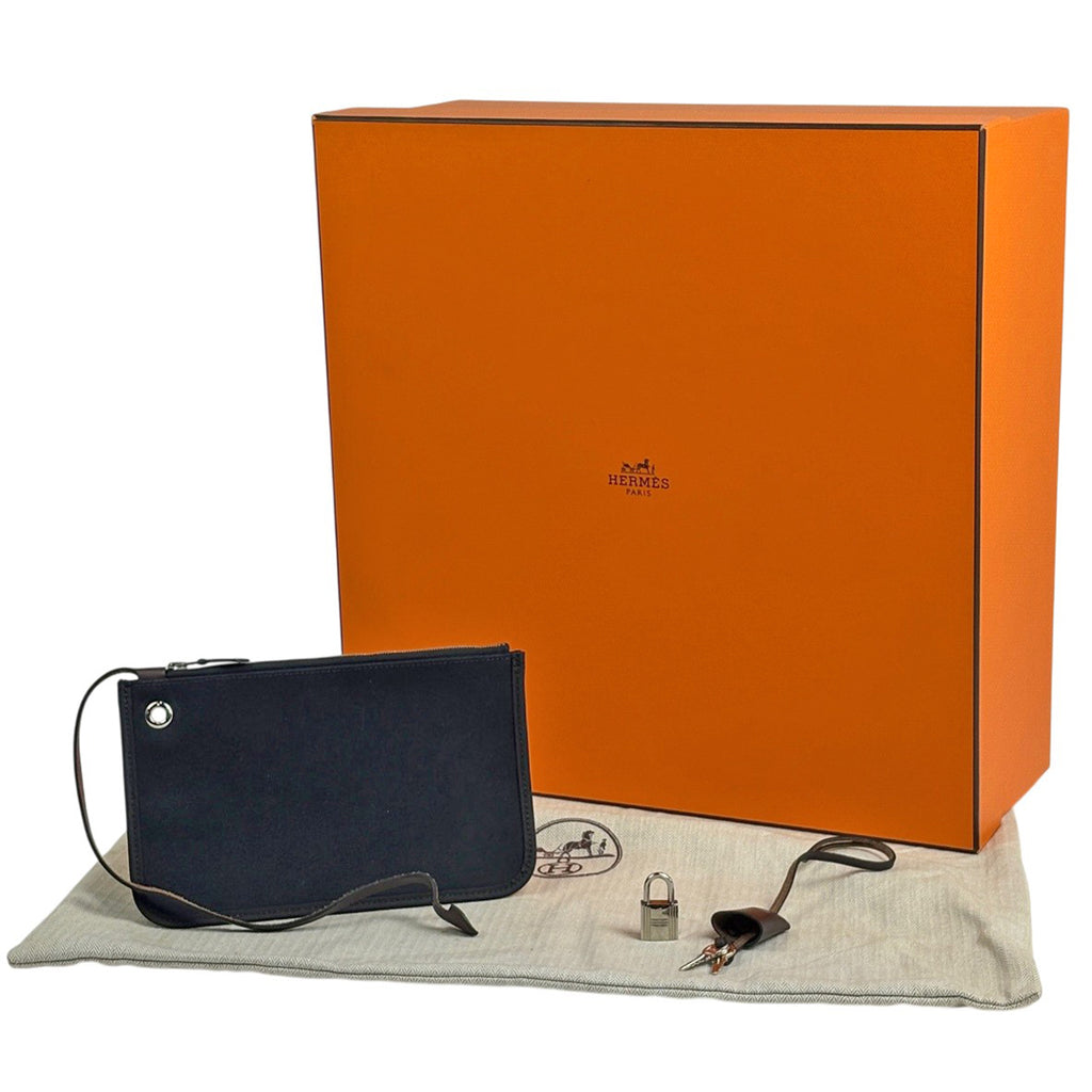 エルメス エールバッグ ジップ MM 2WAY ショルダーバッグ ハンドバッグ トワルオフィシエ ブラック ブラウン M レディース 【中古】brbag