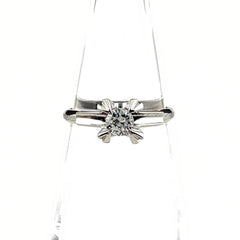 メレダイヤ デザインリング リング 8号 Pt850 ダイヤモンド レディース ノンブランドジュエリー 【中古】nbjwl