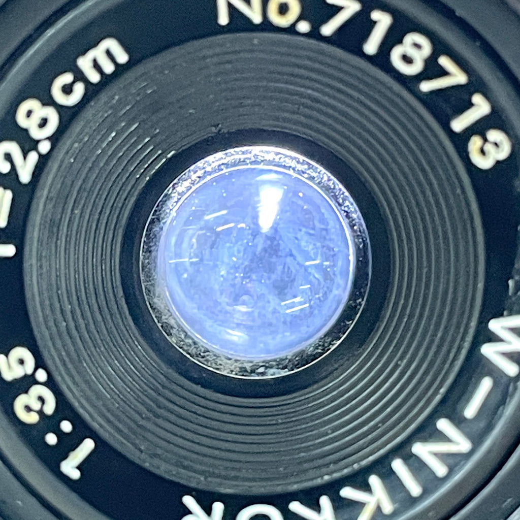 ニコン Nikon W-NIKKOR 28mm F3.5 2.8cm ブラック Sマウント レンジファインダーカメラ用レンズ 【中古】cambb