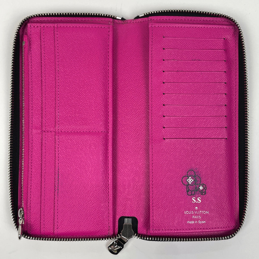 ルイ・ヴィトン ジッピーウォレット ヴェルティカル 長財布 タイガラマ フューシャ M30780 メンズ 【中古】brbag