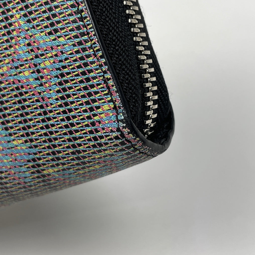 ルイ・ヴィトン ジッピーウォレット 二コラ ジェスキエール モノグラム LVポップ 長財布 レザー ブルー M68662 レディース 【中古】brbag