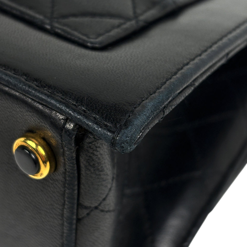 シャネル ロゴ チェーン ショルダーバッグ シングルフラップ 2.55 ショルダーバッグ レザー ブラック レディース 【中古】brbag