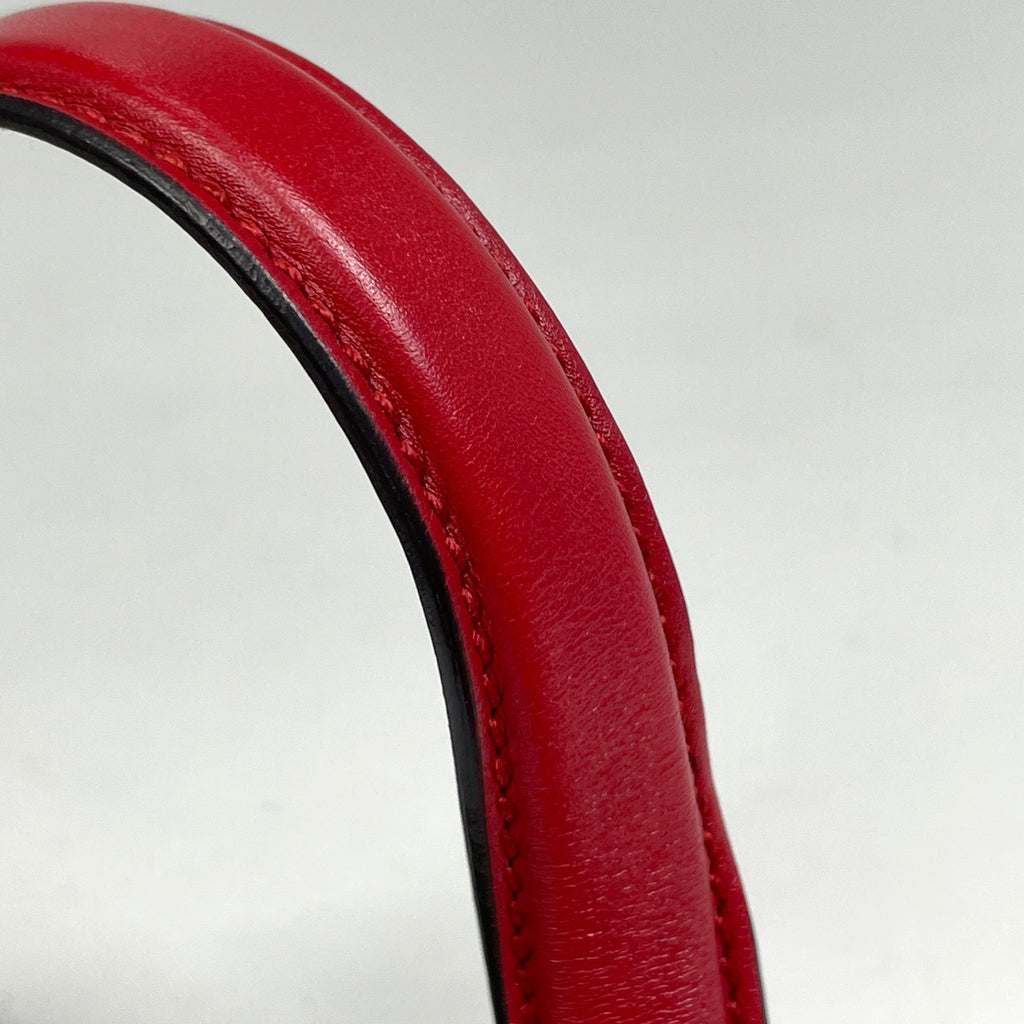 グッチ シルヴィ ハンドバッグ 2WAY ショルダーバッグ シェリーライン ウェブ ハンドバッグ レザー レッド ネイビー 460381 レディース 【中古】brbag