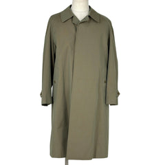 バーバリー ステンカラーコート 裏チェック ライナー付き カーキ アウター ステンカラーコート 綿 グリーンベージュ メンズ ブランドアパレル 【中古】brapp