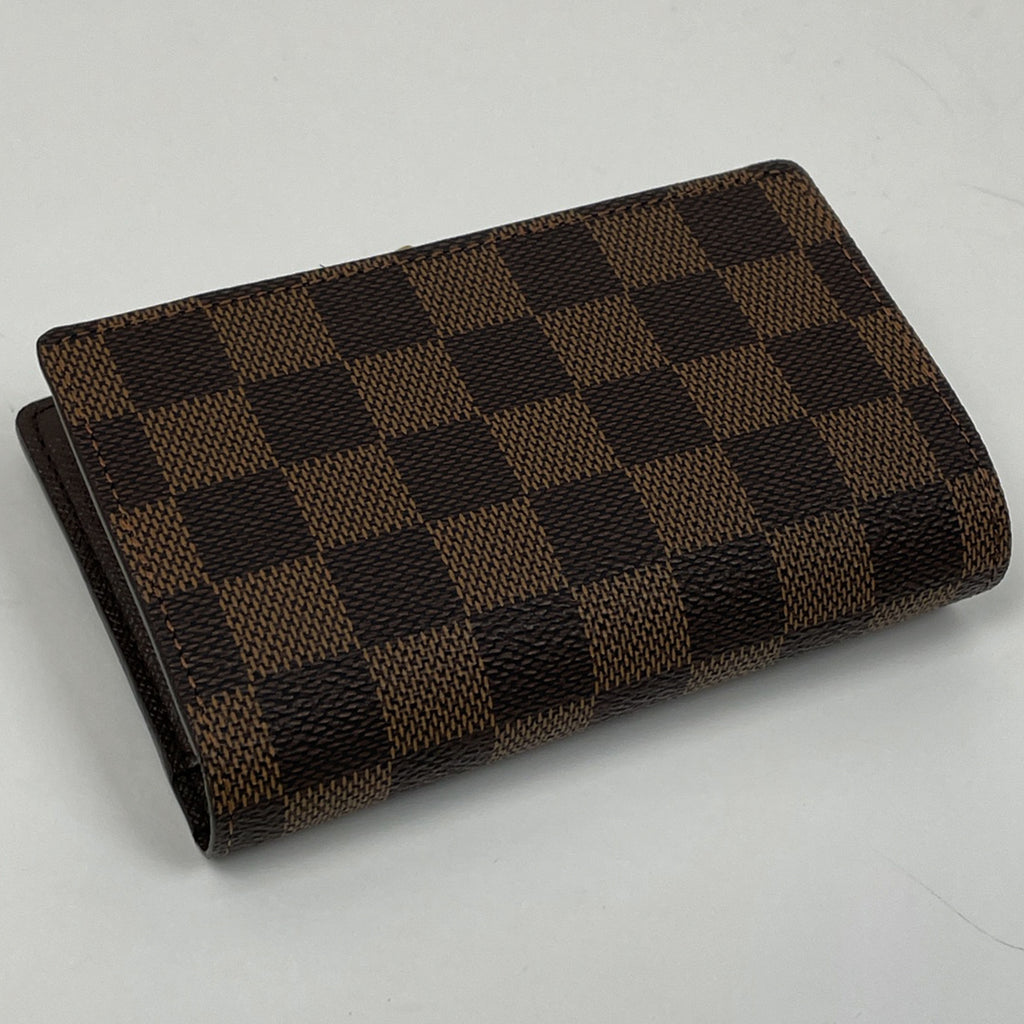 ルイ・ヴィトン ポルト フォイユ ヴィエノワ 札入れ 小銭入れ 二つ折り財布 ダミエ ブラウン N61674 レディース 【中古】brbag