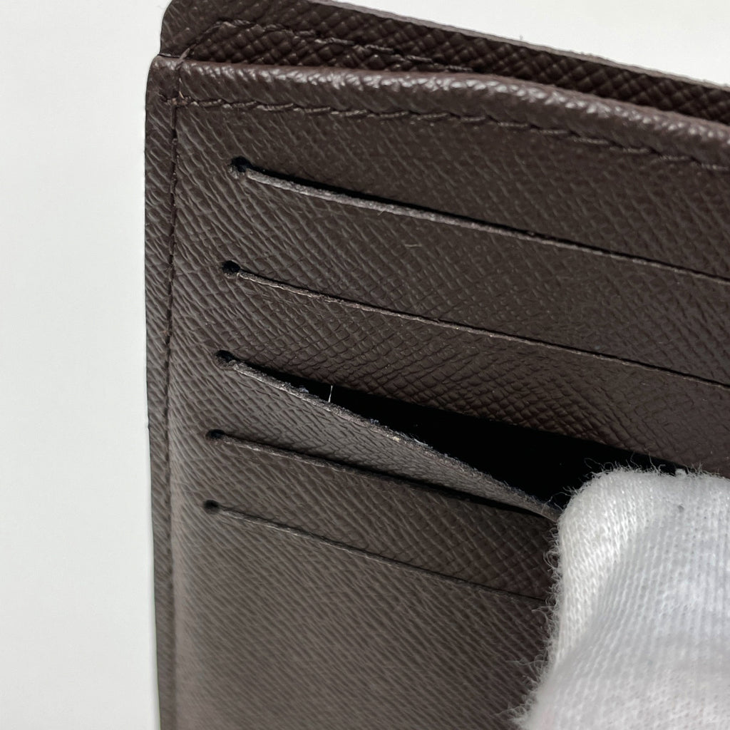 ルイ・ヴィトン ポルト フォイユ ヴィエノワ 札入れ 小銭入れ 二つ折り財布 ダミエ ブラウン N61674 レディース 【中古】brbag