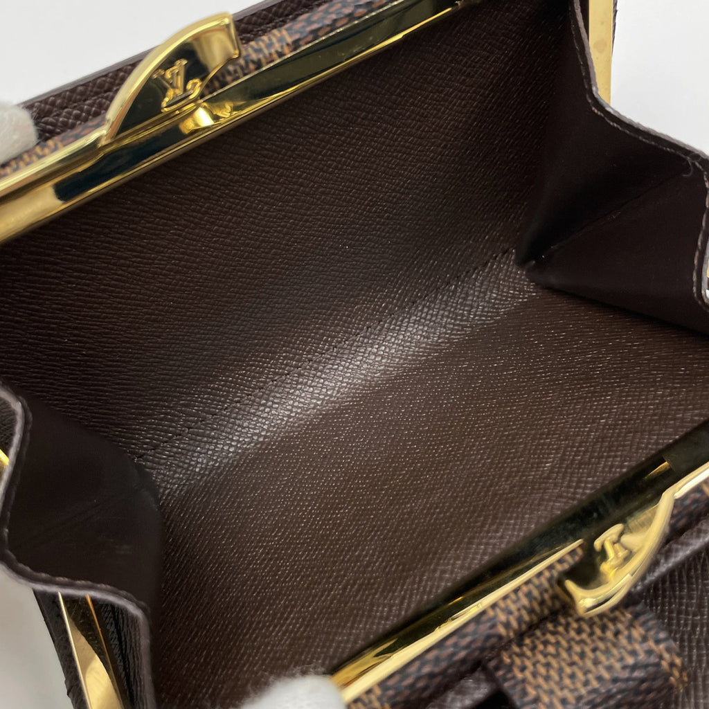 ルイ・ヴィトン ポルト フォイユ ヴィエノワ 札入れ 小銭入れ 二つ折り財布 ダミエ ブラウン N61674 レディース 【中古】brbag