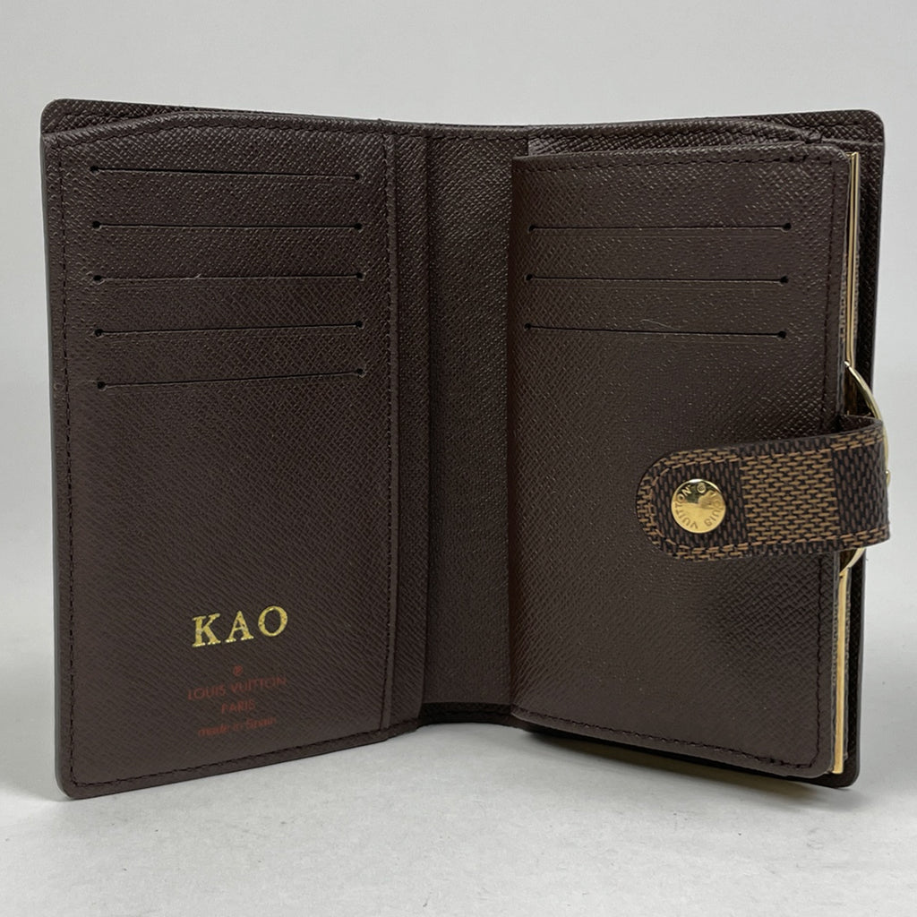 ルイ・ヴィトン ポルト フォイユ ヴィエノワ 札入れ 小銭入れ 二つ折り財布 ダミエ ブラウン N61674 レディース 【中古】brbag