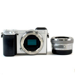 ソニー SONY α6400 パワーズームレンズキット ILCE-6400L シルバー デジタル ミラーレス 一眼カメラ 【中古】cambb