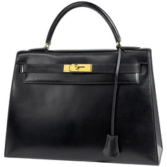エルメス ケリー32 ハンドバッグ ボックスカーフ 〇U レディース ブランドバッグ・小物 【中古】brbag