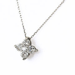 メレダイヤ デザインネックレス ネックレス Pt900 Pt850 ダイヤモンド レディース ノンブランドジュエリー 【中古】nbjwl