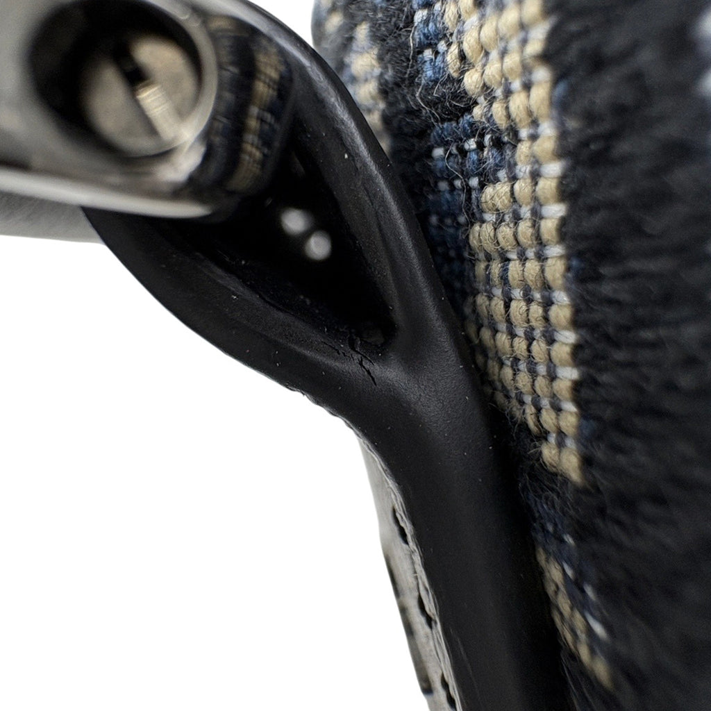 クリスチャンディオール ギャロップ ショルダーバッグ オブリーク トロッター ジャカード メッセンジャーバック ショルダーバッグ キャンバス ブラック レディース 【中古】brbag