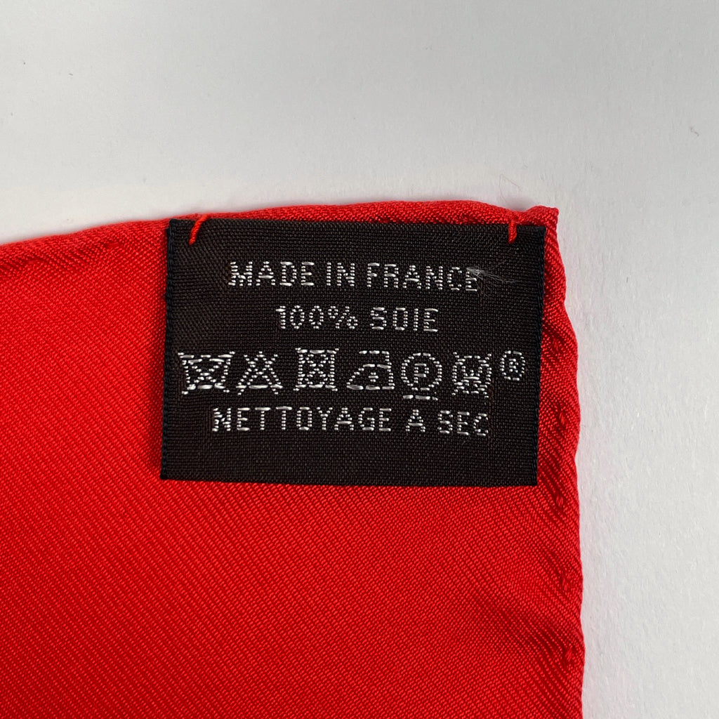 エルメス カレ 70 SURTEINT DIP DYE アロハ スカーフ スカーフ シルク レッド レディース 【中古】brbag