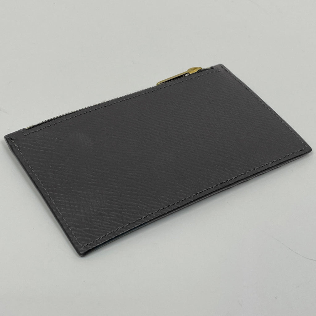 セリーヌ ロゴ カードケース コインケース 小銭入れ カードケース レザー グレー レディース 【中古】brbag