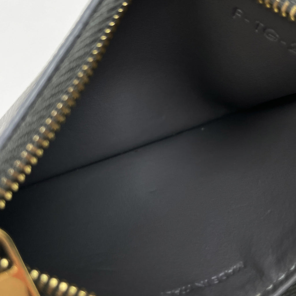 セリーヌ ロゴ カードケース コインケース 小銭入れ カードケース レザー グレー レディース 【中古】brbag