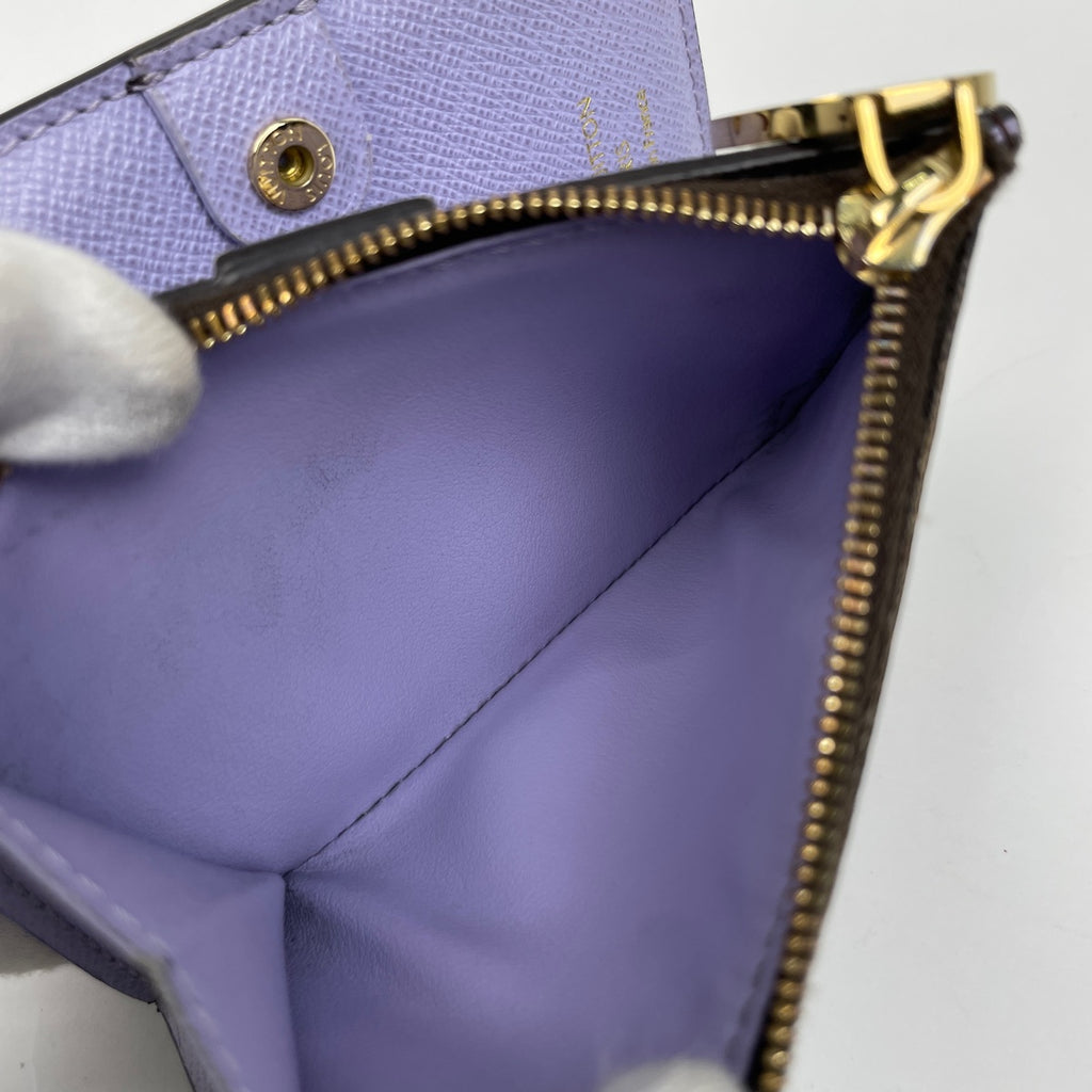 ルイ・ヴィトン ポルトフォイユ リサ コインケース 札入れ カード入れ 二つ折り財布 モノグラム アイリス M82415 レディース 【中古】brbag