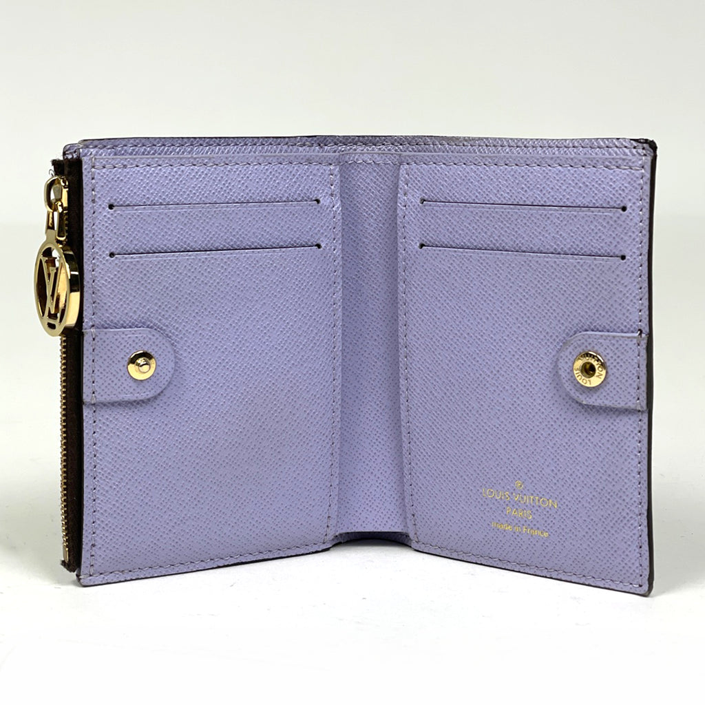 ルイ・ヴィトン ポルトフォイユ リサ コインケース 札入れ カード入れ 二つ折り財布 モノグラム アイリス M82415 レディース 【中古】brbag