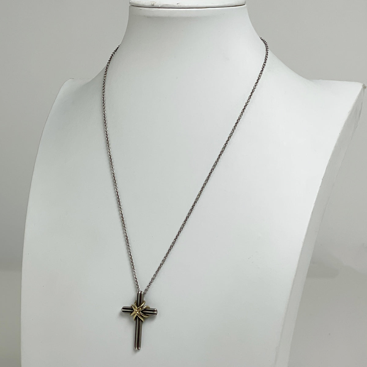 【付属品有】ティファニー　シグネチャークロス　ネックレス　十字架　925×750 ティファニー シグネチャー クロス ネックレス シルバー925 750