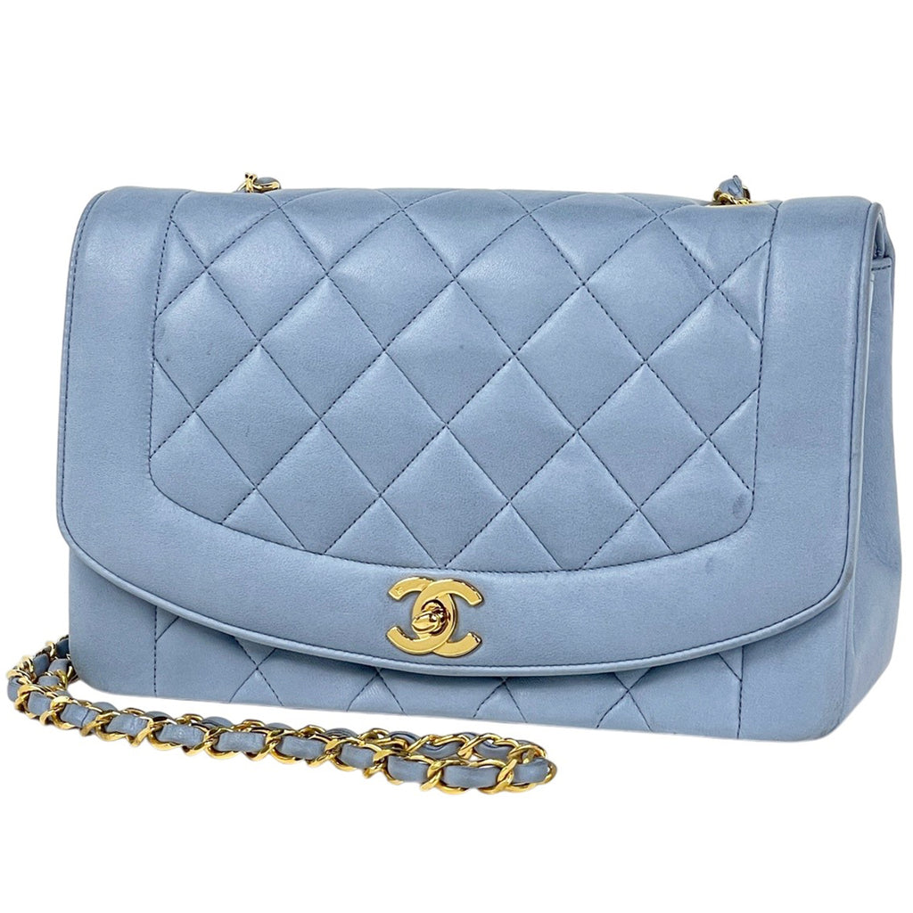 【美品】CHANEL ダイアナフラップ マトラッセ シングルチェーン CHANEL マトラッセ ダイアナフラップ シングルフラップシングル