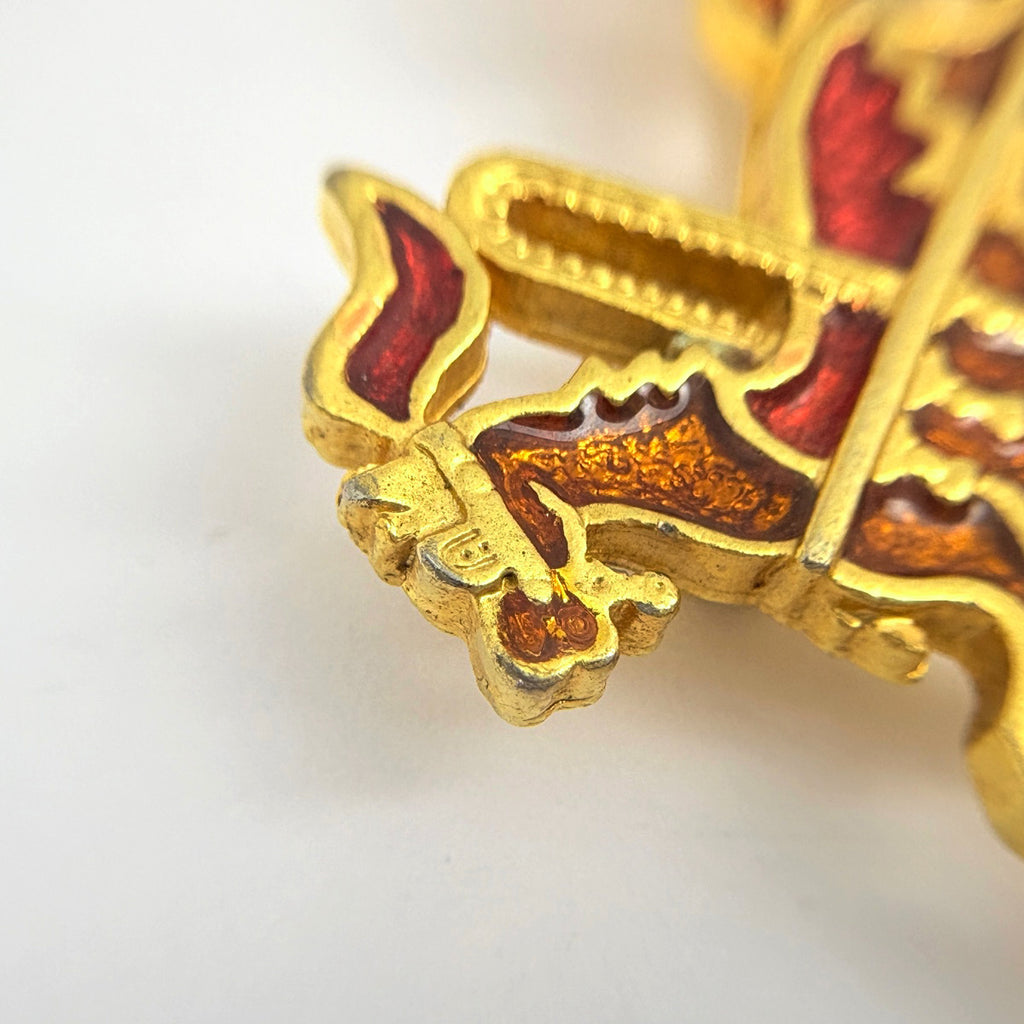 エルメス ロゴ ブローチ GP レディース ブランドアクセサリー 【中古
