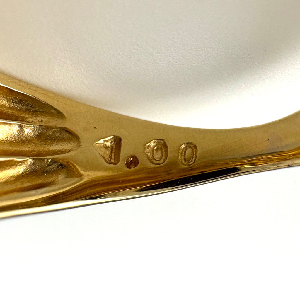 メレダイヤ デザインリング YG イエローゴールド 指輪 リング 10号 K18