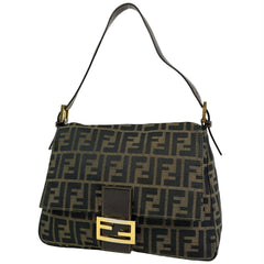 フェンディ ズッカ柄 ショルダーバッグ ワンショルダー ハンドバッグ マンマバゲット ショルダーバッグ キャンバス ブラウン レディース 【中古】brbag