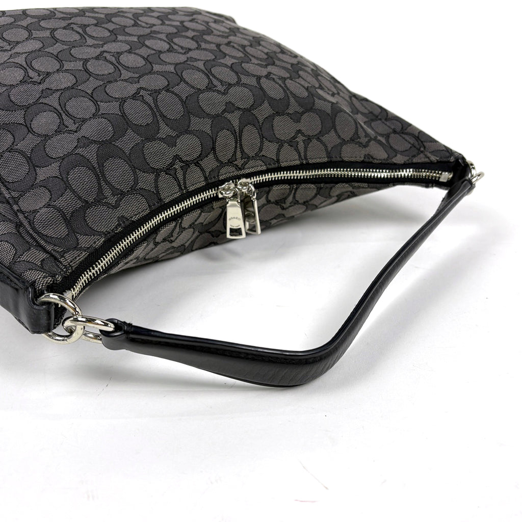 コーチ シグネチャー トートバッグ 2WAY ショルダーバッグ トートバッグ キャンバス グレー F58327 レディース 【中古】brbag