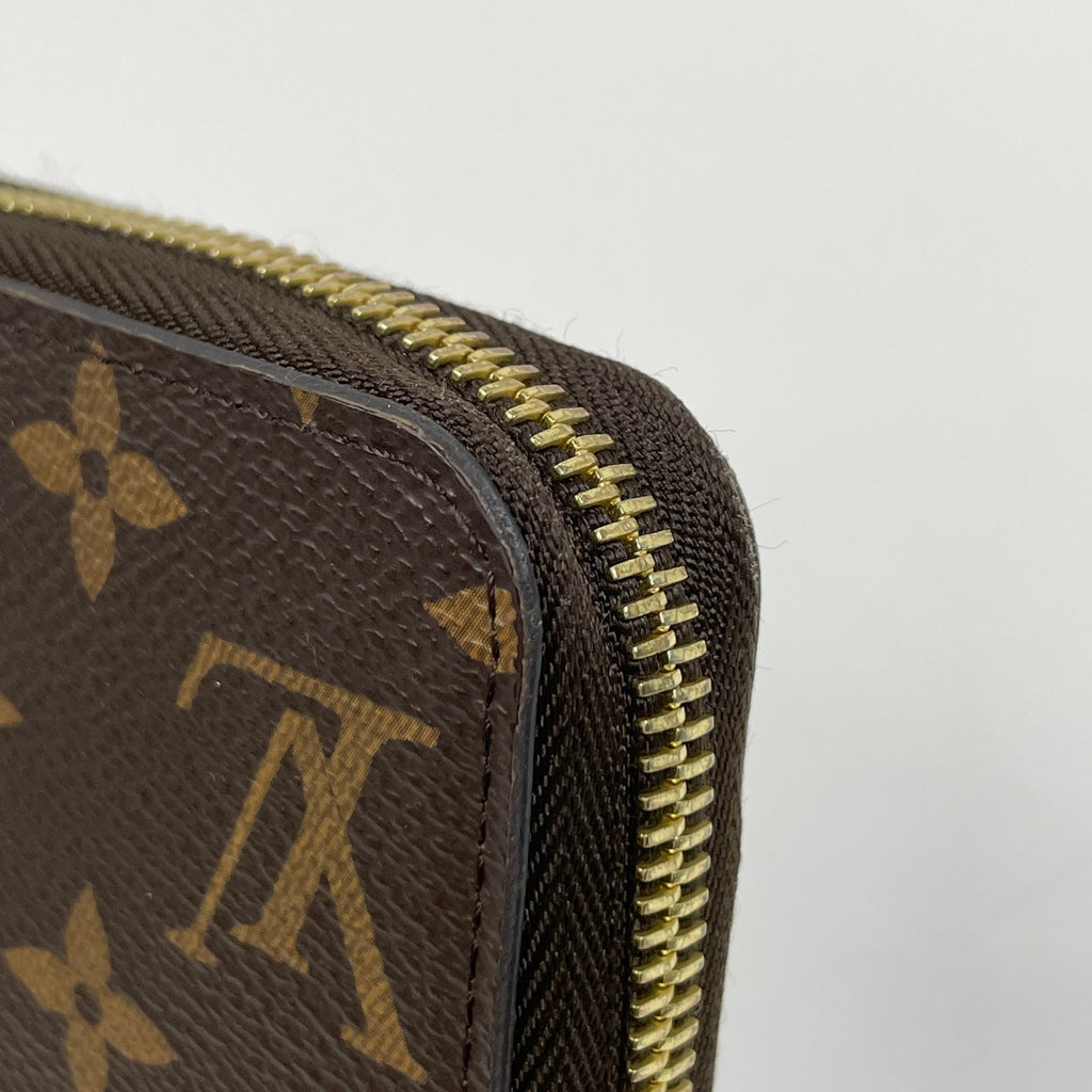 ルイ・ヴィトン ジッピー ウォレット 札入れ 小銭入れ ラウンドジップ ラウンドファスナー 長財布 モノグラム ブラウン M60017 レディース 【中古】brbag