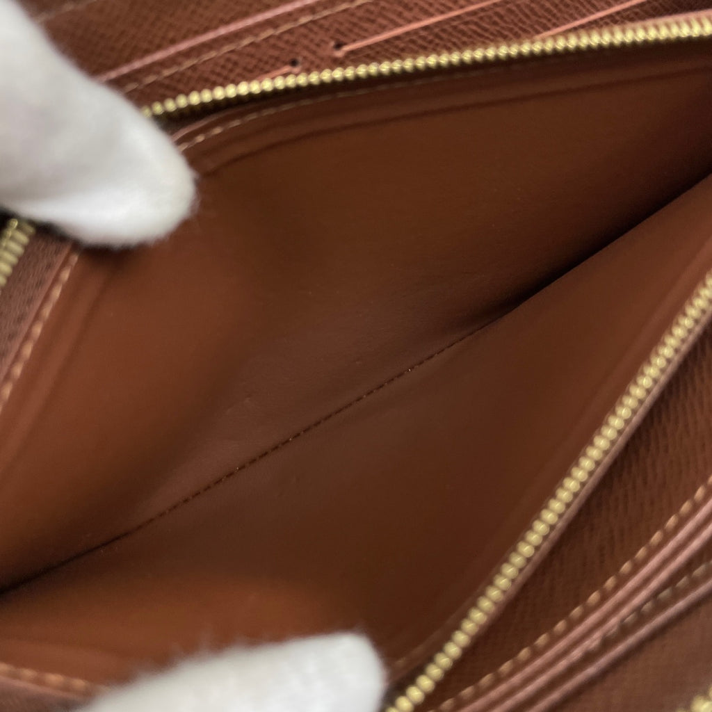 ルイ・ヴィトン ジッピー ウォレット 札入れ 小銭入れ ラウンドジップ ラウンドファスナー 長財布 モノグラム ブラウン M60017 レディース 【中古】brbag