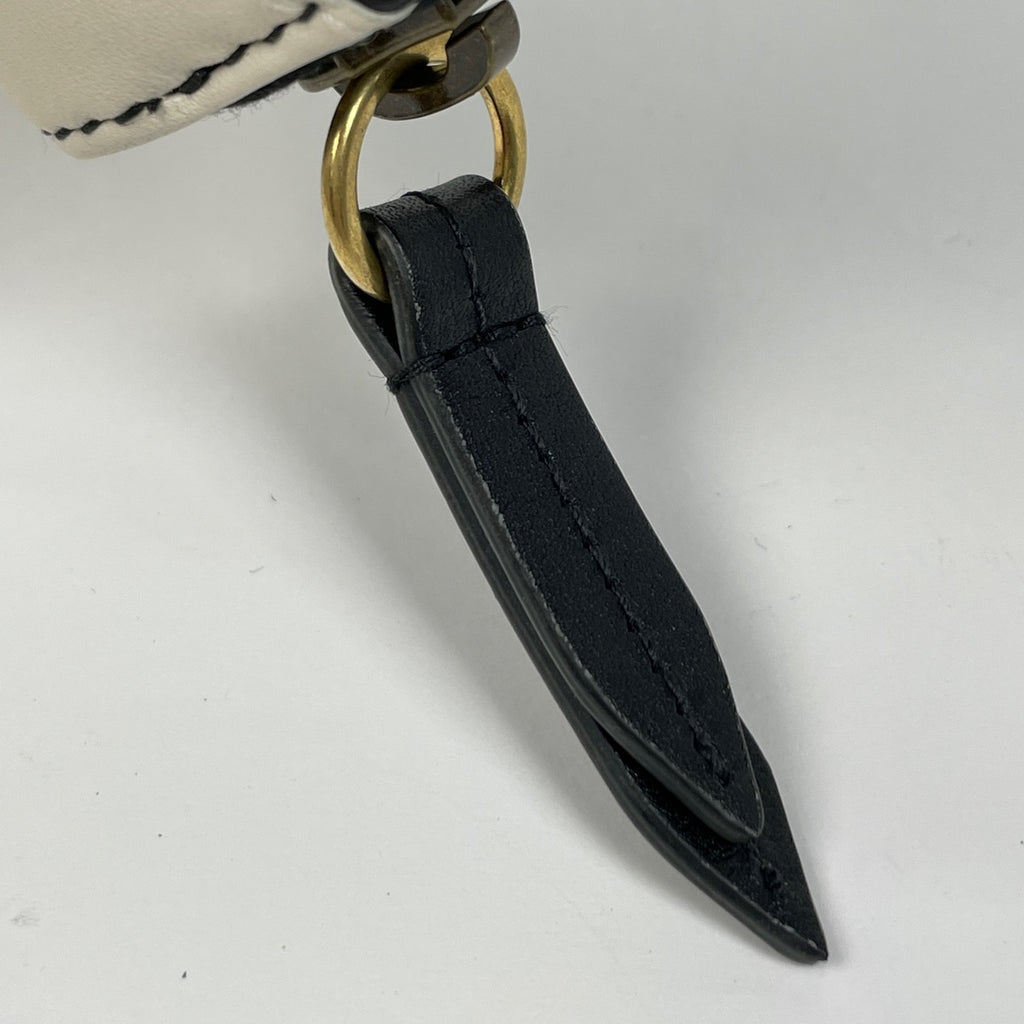 グッチ GGマーモント 長財布 バイカラー ハート ダブルG 長財布 レザー ブラック ホワイト 443123 レディース 【中古】brbag