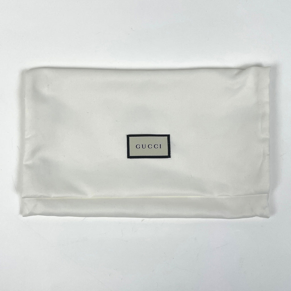 グッチ GGマーモント 長財布 バイカラー ハート ダブルG 長財布 レザー ブラック ホワイト 443123 レディース 【中古】brbag