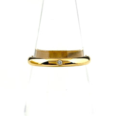 カルティエ 1895 ウェディング リング YG イエローゴールド 指輪 リング 11号 750 ダイヤモンド レディース ブランドジュエリー 【中古】brjwl