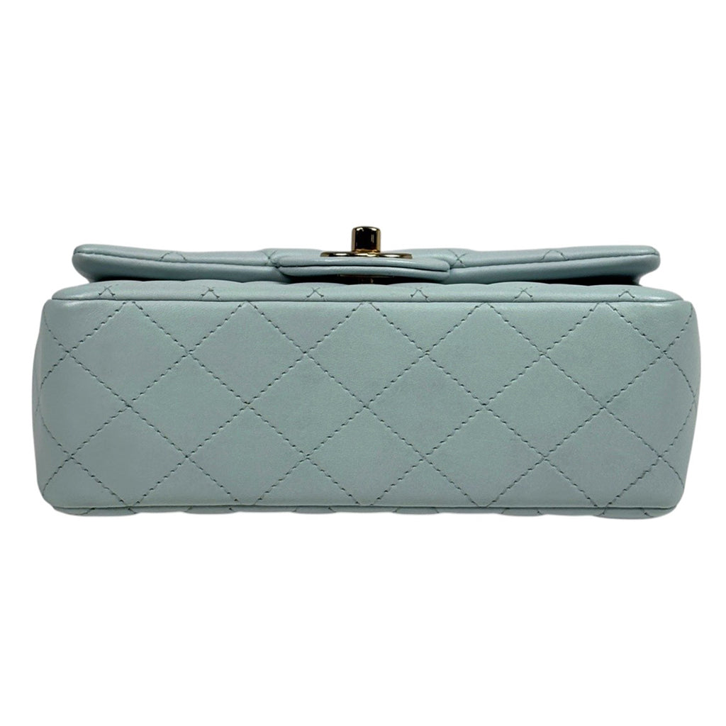 シャネル ココマーク トップハンドル チェーン ショルダーバッグ マトラッセ ハンドバッグ ショルダーバッグ レザー ブルー レディース 【中古】brbag