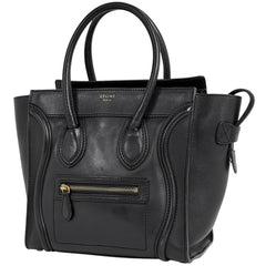 セリーヌ ラゲージ マイクロショッパー トートバッグ ハンドバッグ レザー ブラック レディース ブランドバッグ・小物 【中古】brbag