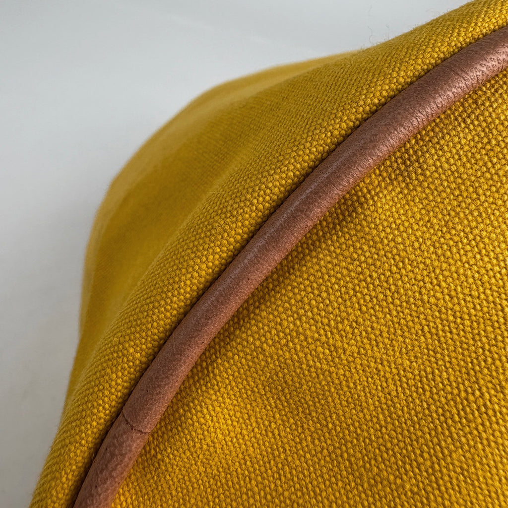 エルメス ポロション ミミル GM 巾着型 Hロゴ リュック ショルダーバッグ キャンバス イエロー レディース 【中古】brbag